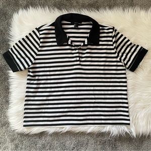 NWOT Black & White Polo Shirt Short Sleeve